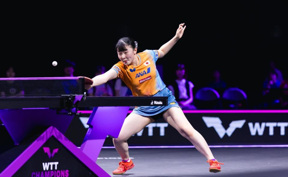 面临国乒的, 在一场, 早田希娜在